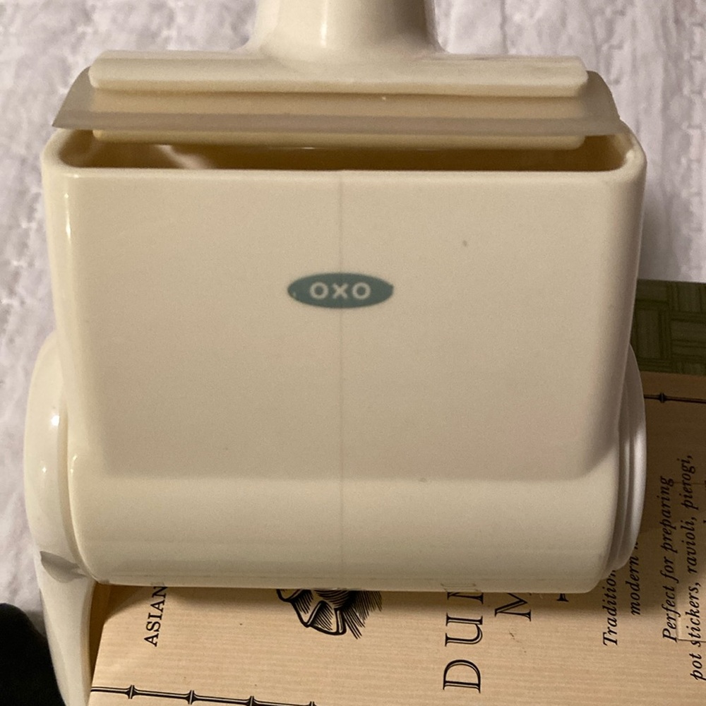 OXO Hand Held Cheese Grater (EUC) and Williams Sonoma Dumpling Mold (NIB)